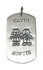 Large Dog Tag Full Character - Girl/Boy