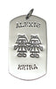 Large Dog Tag Full Character - Girl/Girl