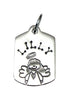 Small Dog Tag Half Character - Angel Girl