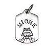 Small Dog Tag Half Character - Girl
