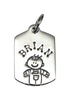 Small Dog Tag Half Character - Boy